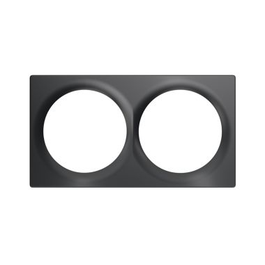 FIBARO Walli Double Cover Plate Anthracite