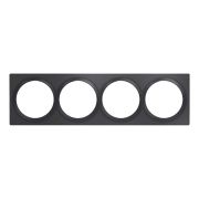 FIBARO Walli Quadruple Cover Plate Anthracite