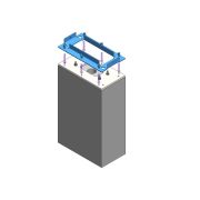 TECHNIVOLT Foundation-anchoring/fixing for stainless steel stand