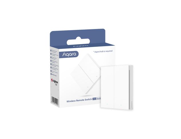 Aqara Wireless Remote Switch H1 (Double Rocker) - White