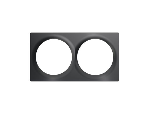FIBARO Walli Double Cover Plate Anthracite