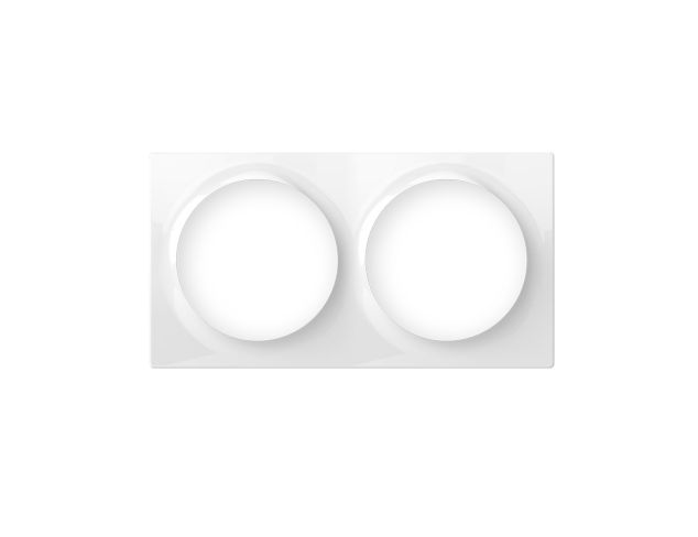 FIBARO Walli Double Cover Plate White