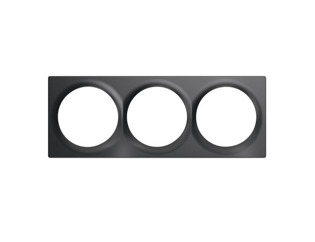 FIBARO Walli Triple Cover Plate Anthracite