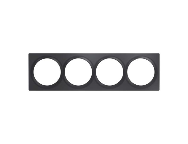 FIBARO Walli Quadruple Cover Plate Anthracite