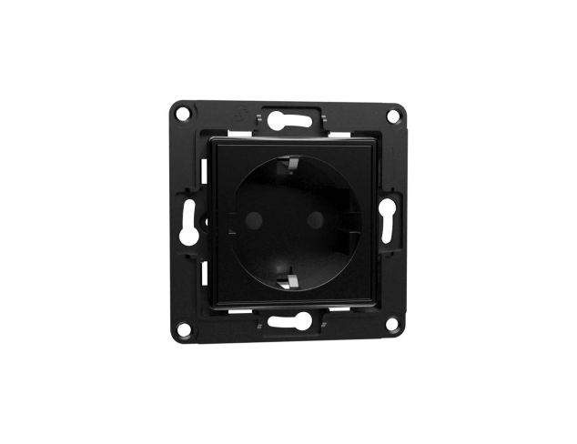 Shelly Wall Socket EU Black